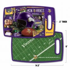 Brand new ✔️ NFL Minnesota Vikings Retro Series Polypropyene Cutting Board by YouTheFan 💯 -Cutlery Sales team colors youthefan cutting boards 2500126 c3 1000