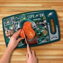 Deals 😀 NFL Philadelphia Eagles Retro Series Polypropyene Cutting Board by YouTheFan 🔔 -Cutlery Sales team colors youthefan cutting boards 2500171 1f 1000