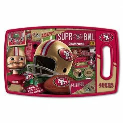 Best deal 💯 NFL San Francisco 49ers Retro Series Polypropyene Cutting Board by YouTheFan 👏