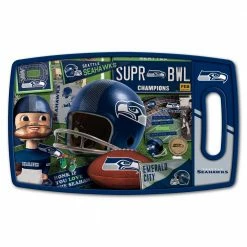 Promo ✔️ NFL Seattle Seahawks Retro Series Polypropyene Cutting Board by YouTheFan 🛒