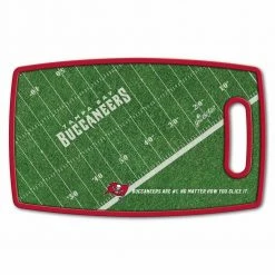 Hot Sale 🎁 NFL Tampa Bay Buccaneers Retro Series Polypropyene Cutting Board by YouTheFan 🔔 -Cutlery Sales team colors youthefan cutting boards 2500218 4f 1000