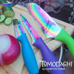 Flash Sale 🌟 Titanium 5-Piece Knife Set by Tomodachi 🔥 -Cutlery Sales tomodachi knife sets hmc01e550s 4f 1000