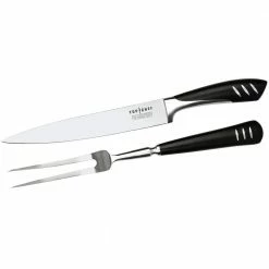 Promo 👏 2-Piece Stainless Steel Carving Set by Top Chef by Master Cutlery 🥰