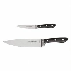 Outlet ❤️ 2-Piece High-Carbon Steel Chef's Knife Set by Tramontina 😍