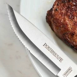 Coupon 🥰 Gourmet 4-Piece Porterhouse Steak Knife Set by Tramontina 🎉 -Cutlery Sales tramontina steak knives 80000 009ds 44 1000