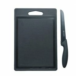 Brand new 😉 Everyday 2-Piece Stainless Steel Serrated Bread Knife with Cutting Board by VINERS ⭐