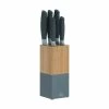 Best deal ❤️ Horizon 6-Piece Non-Stick 🧥 Coated Stainless Steel Knife Set with Bamboo Knife Block by VINERS 🎉