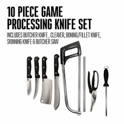 Hot Sale 🔥 Game Processing 10-Piece Knife Set by Weston ✔️ -Cutlery Sales weston knife sets 83 7001 w c3 1000