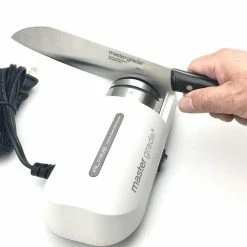 Cheap 💯 Alpine Select 240-Grit Synthetic Electric Knife Sharpener by Master Grade 😀 -Cutlery Sales white master grade electric knife sharpeners mg 3002 bg 4f 1000