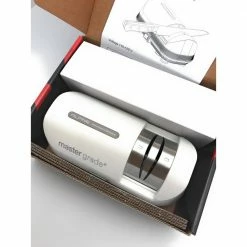 Cheap 💯 Alpine Select 240-Grit Synthetic Electric Knife Sharpener by Master Grade 😀 -Cutlery Sales white master grade electric knife sharpeners mg 3002 bg c3 1000