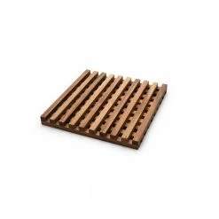 Hot Sale 🥰 9 in. x 9 in. Square Wood Acacia Trivet Cutting Board by Ironwood 🔔