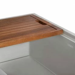 Best reviews of 🌟 17 in. x 11 in. x 1 in. Rectangle Solid Premium African Mahogany Hardwood Cutting Board Workstation Kitchen Sinks by Ruvati 😍 -Cutlery Sales wood ruvati cutting boards rva1217 1f 1000