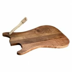 Top 10 ✔️ Guitar Wooden Cutting Board with Tied Rope by Mascot Hardware 🔥